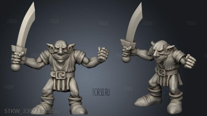 goblins stl model for CNC