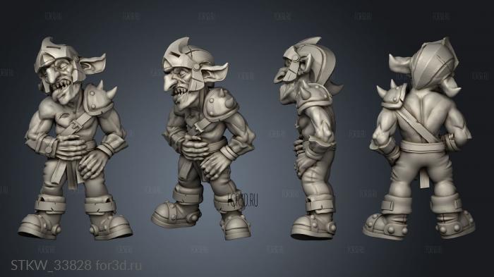 Goblins Dead Goblin stl model for CNC