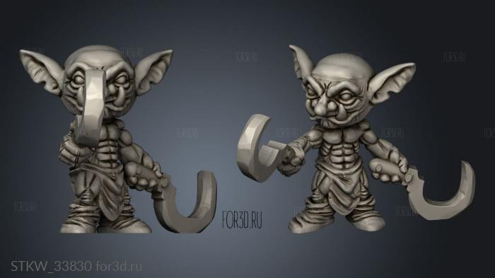 Goblins stl model for CNC