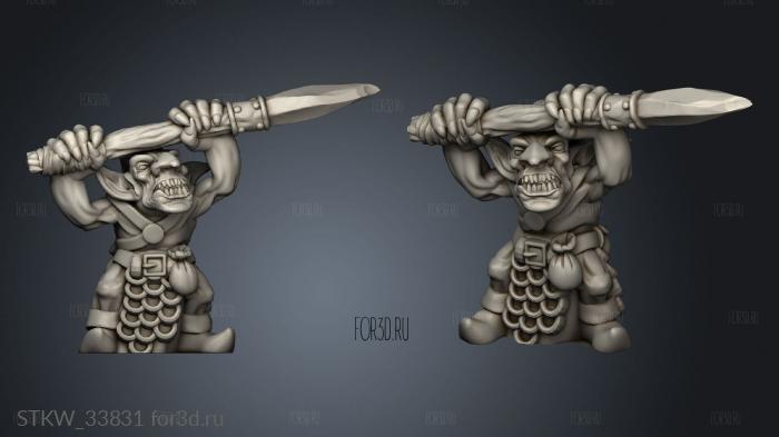 Goblins stl model for CNC