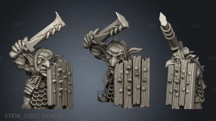 Goblins stl model for CNC