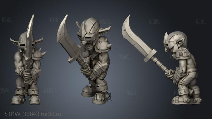 Goblins Glaive 3d stl модель для ЧПУ