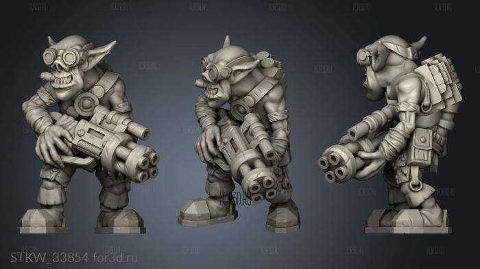 Goblins mech stl model for CNC