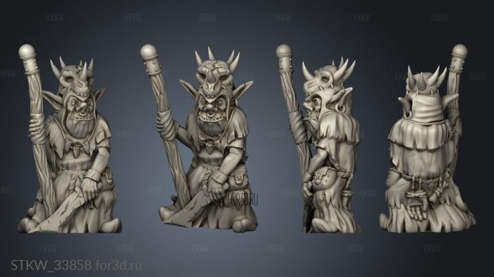 Goblins mystic stl model for CNC