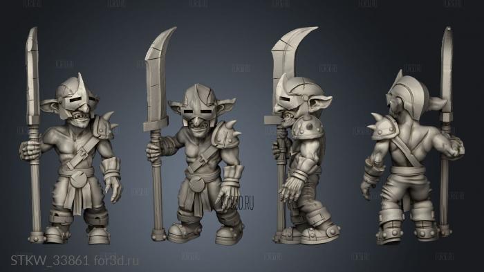 Goblins Sentry stl model for CNC