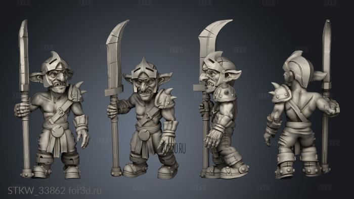 Goblins Sentry stl model for CNC