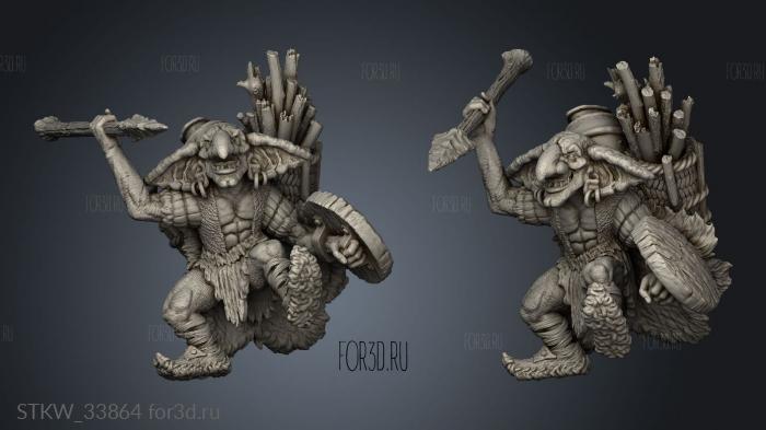 Goblins Spear stl model for CNC