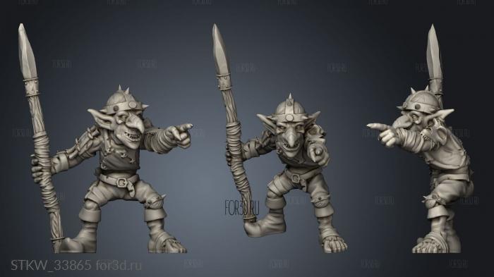 Goblins spear stl model for CNC