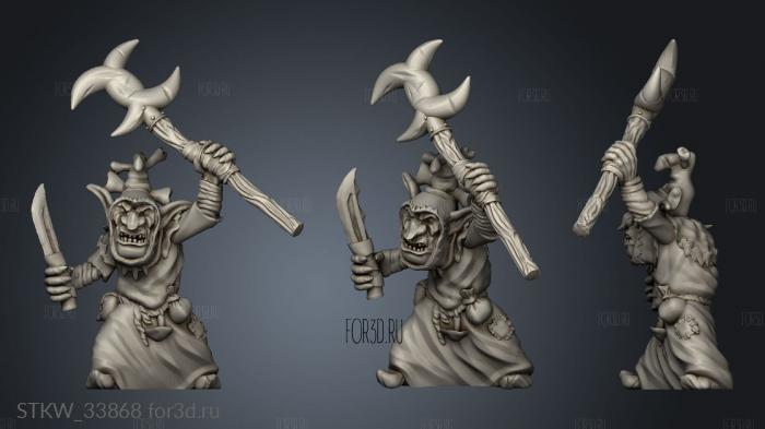 Goblins warlock stl model for CNC