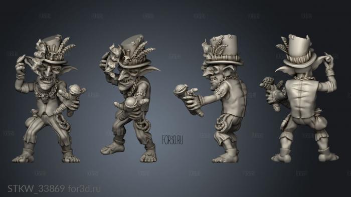 Goblins warlock stl model for CNC