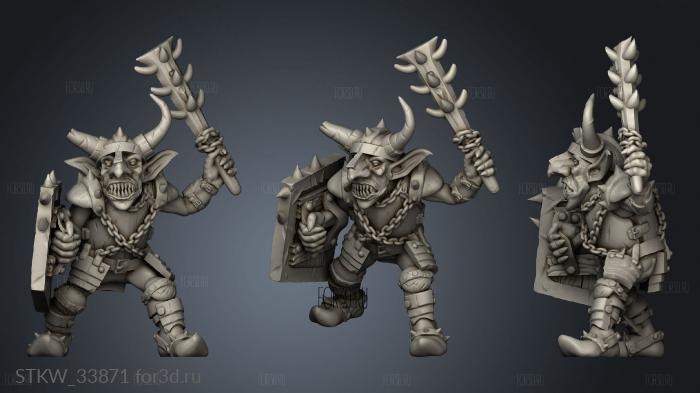 Goblins warlord stl model for CNC