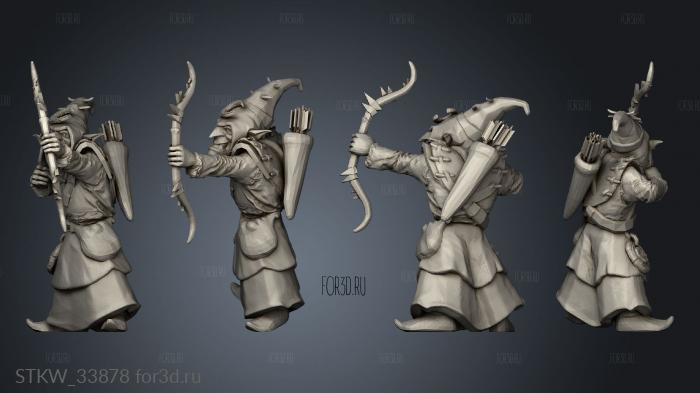 goblins Bow stl model for CNC