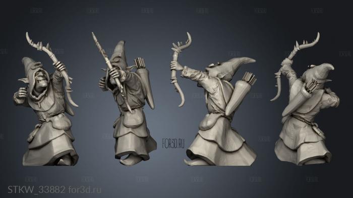 goblins Bow stl model for CNC