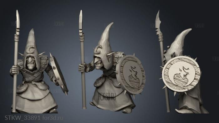 goblins Spear stl model for CNC