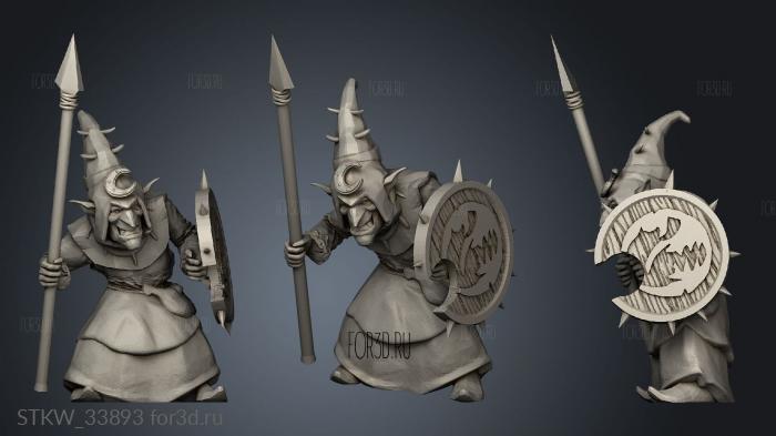 goblins Spear stl model for CNC