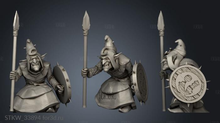 goblins Spear stl model for CNC