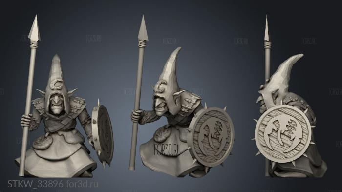 goblins Spear stl model for CNC