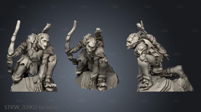 Goblins bows arquero stl model for CNC