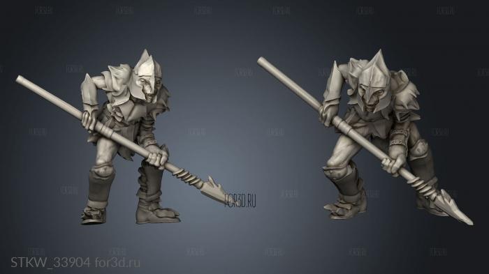 Goblins spears lancero 3d stl модель для ЧПУ