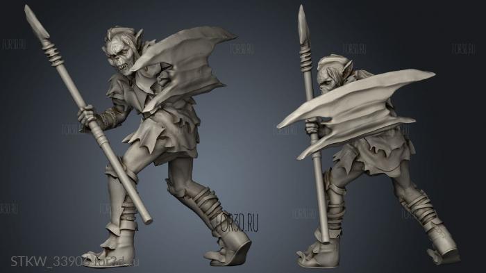 Goblins spears lancero 3d stl модель для ЧПУ