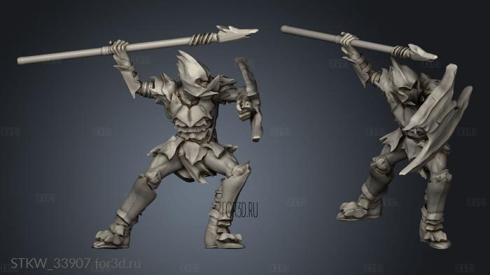 Goblins spears lancero 3d stl модель для ЧПУ