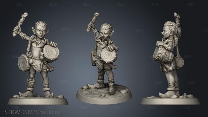 Gobo Goblin bard stl model for CNC