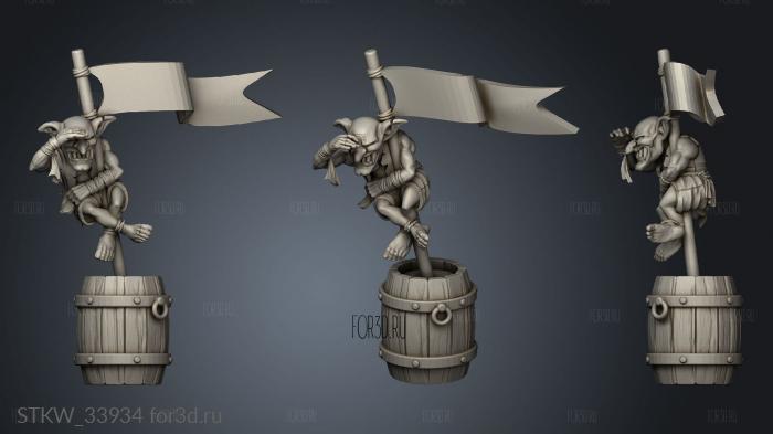 Gobs Pirates Barrel stl model for CNC