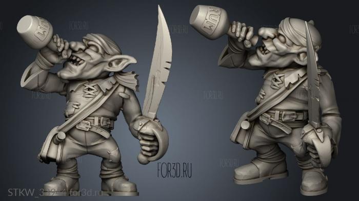 Gobs Pirates Rum stl model for CNC