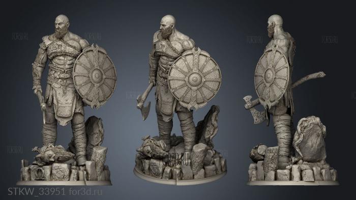 god war Kratos Ragnarok bag 3d stl модель для ЧПУ