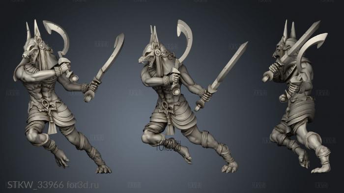 Egypt Anubis Warrior stl model for CNC