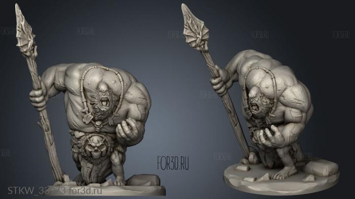 Gods Monsters Unblinking stl model for CNC