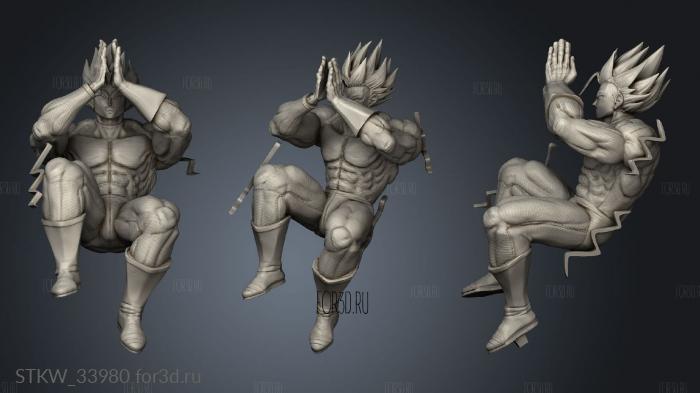 Gohan Vs Dabura gohan Bota stl model for CNC