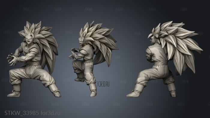 goku 3d stl модель для ЧПУ