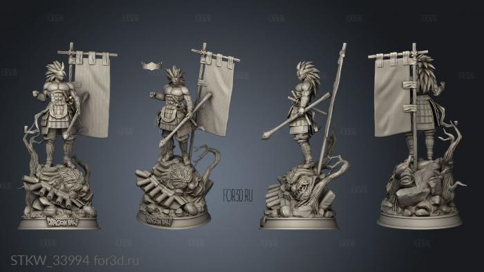 Goku Samurai adura 3d stl модель для ЧПУ