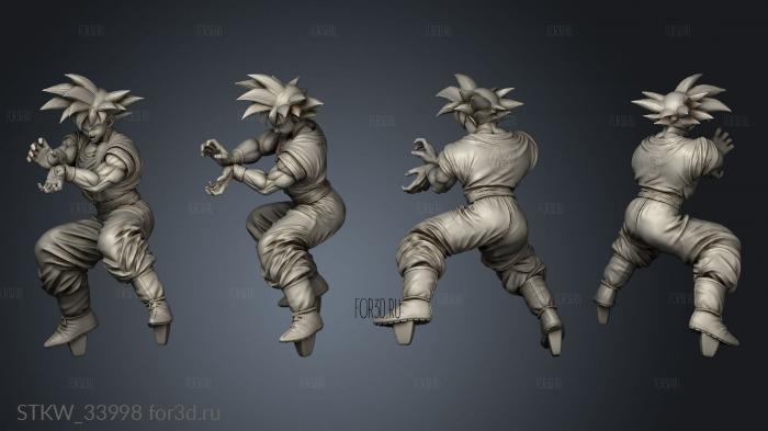 Goku Todas as Formas Dragon Bal stl model for CNC