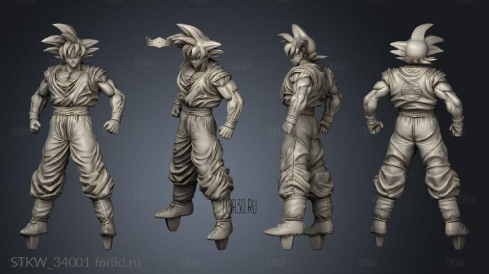 Goku Todas as Formas Dragon Ball stl model for CNC