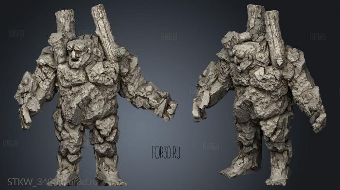 Golem 3d stl модель для ЧПУ