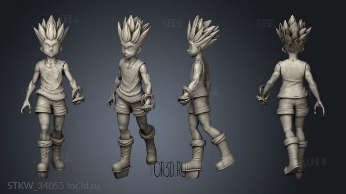 Gon Diorama Hunter bra der 3d stl модель для ЧПУ