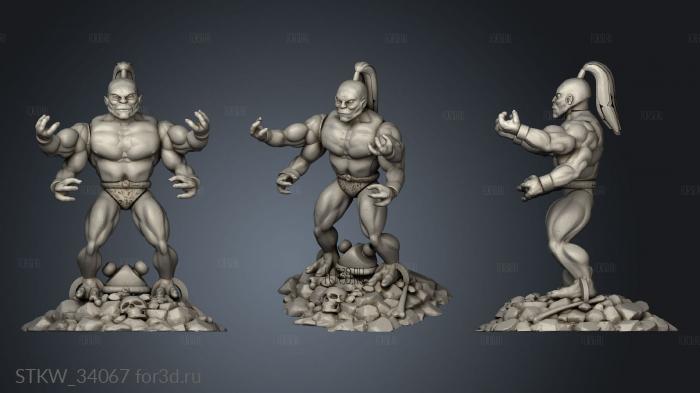 goro motu 3d stl модель для ЧПУ