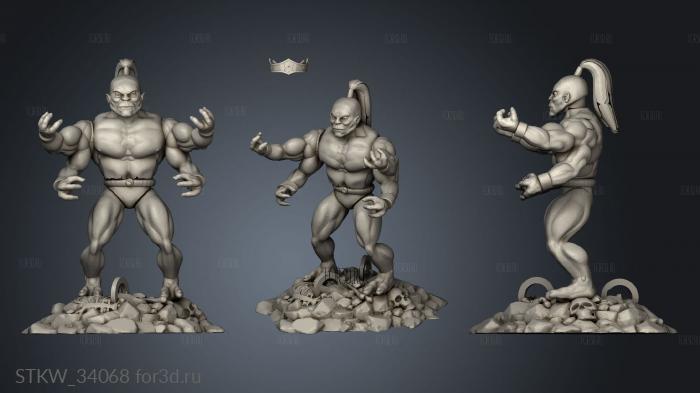 goro motu 3d stl модель для ЧПУ