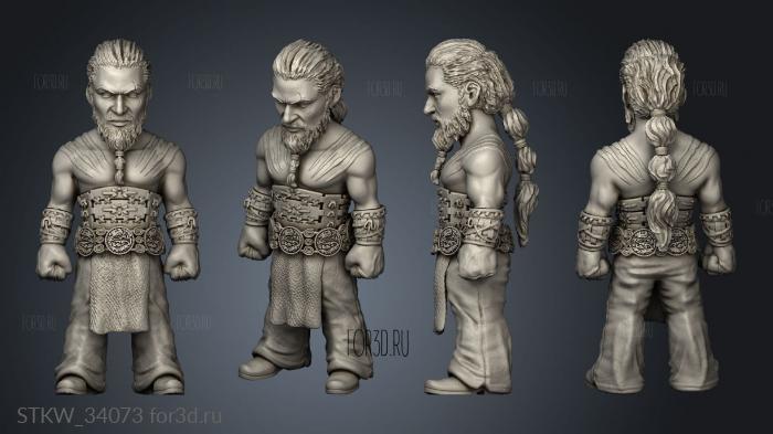 GOT Khal Drogo stl model for CNC