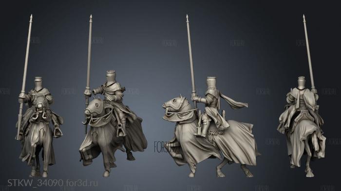 CORE UNIT KNIGHT HORSE stl model for CNC