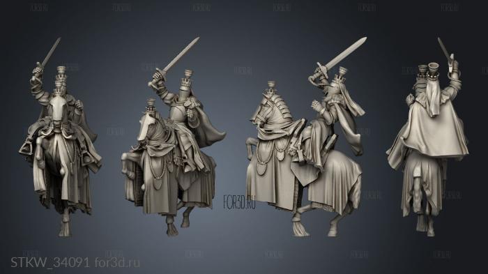 KNIGHT CAPTAIN HORSE 3d stl модель для ЧПУ