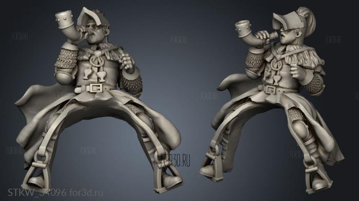 KNIGHT MUSICIAN 3d stl модель для ЧПУ