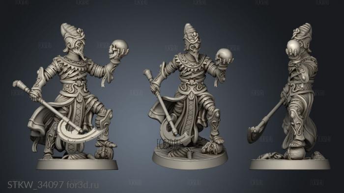 Grand Vizier on Mummy Griffin Chariot Visier Unmounted stl model for CNC