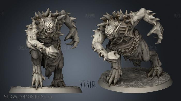 Graveborn Chargers Roknar Brutus Brute stl model for CNC