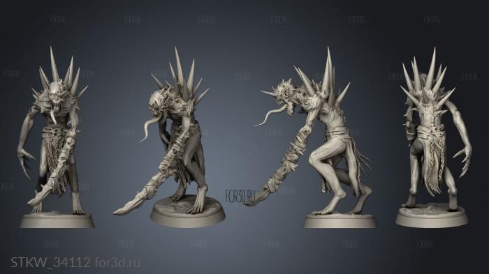 Graveborn Ghuls Infantry stl model for CNC