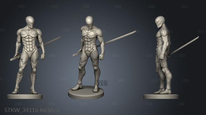 Gray Fox MGS stl model for CNC