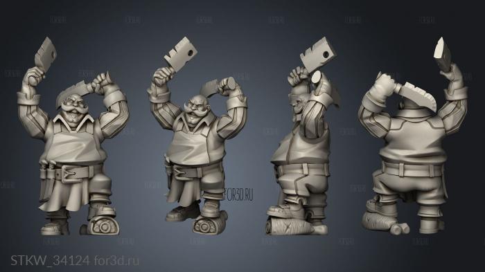 Otis Angry butcher 3d stl модель для ЧПУ