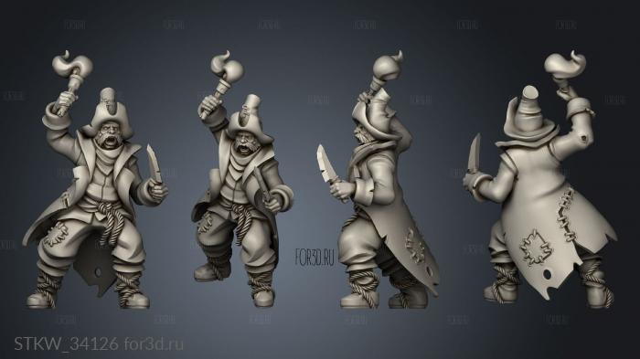 Peasant with torch 3d stl модель для ЧПУ